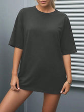 Disco Ball Star Print Vintage Crew Neck Short Sleeve Casual Loose Top